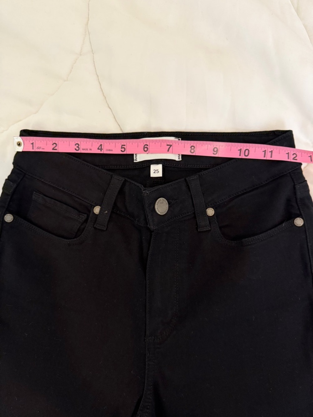 PAIGE Jeans The Rory Crop Flare Black - Picture 8 of 8